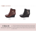 sex high heel genuine leather women wedge winter boots